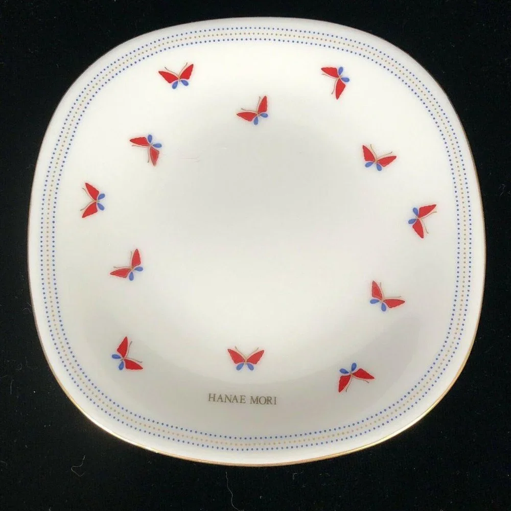 5 Haeae Mori Butterfly Plates Square Dessert‎ Yamak